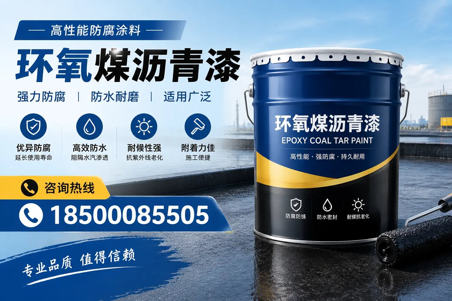环氧煤沥青漆的主要成分与功能，路南用户深度了解